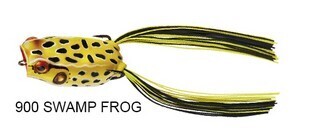 BOOYAH BAIT CO. ARTIFICIALI Serie, POPPIN&#39; PAD CRASHER, Colore/Misura: 900 SWAMP FROG Misura 14gr - #3/0