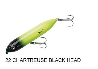 HEDDON Serie, SUPER SPOOK JUNIOR, Colore: 22 CHARTREUSE BLACK HEAD