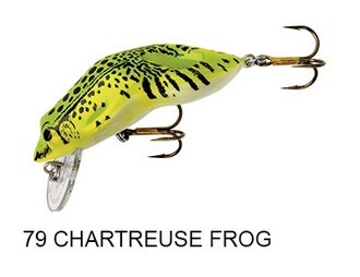REBEL Serie, WEE FROG, Colore: 79 CHARTEUSE FROG, Misura: 3,8 cm - 2,5 gr