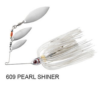 BOOYAH BAIT CO. SPINNERBAIT Serie, MINI SHAD, Colore/Misura: 609 PEARL SHINER Misura 5,25gr - #2/0