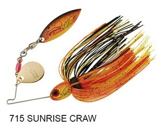 BOOYAH BAIT CO. SPINNERBAIT Serie, POND MAGIC REAL CRAW, Colore/Misura: 715 SUNRISE CRAW Misura 5,25gr - #2/0