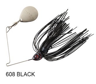 BOOYAH BAIT CO. SPINNERBAIT Serie, BLADE COLORADO, Colore/Misura: 608 BLACK Misura 10,6gr - #4/0