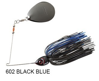 BOOYAH BAIT CO. SPINNERBAIT Serie, MOONTALKER, Colore/Misura: 602 BLUE BLACK Misura 21gr - #5/0