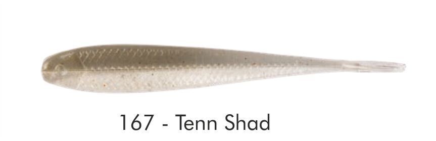 YUM SOFT BAIT Serie, SONAR MINNOW, Colore: 167 TENN SHAD