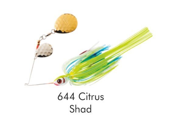 BOOYAH BAIT CO. SPINNERBAIT Serie, TUX&#39;N TAILS, Colore/Misura: 644 CITRUS SHAD Misura 10,5gr - #4/0