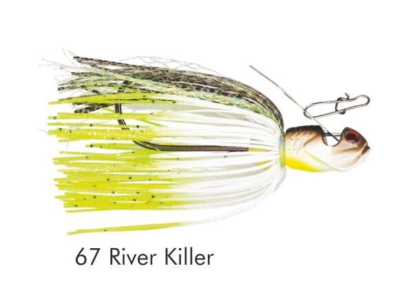 BOOYAH BAIT CO. CHATTERBAIT Serie, MELEE, Colore/Misura: 67 RIVER KILLER Misura 10,5gr - #4/0