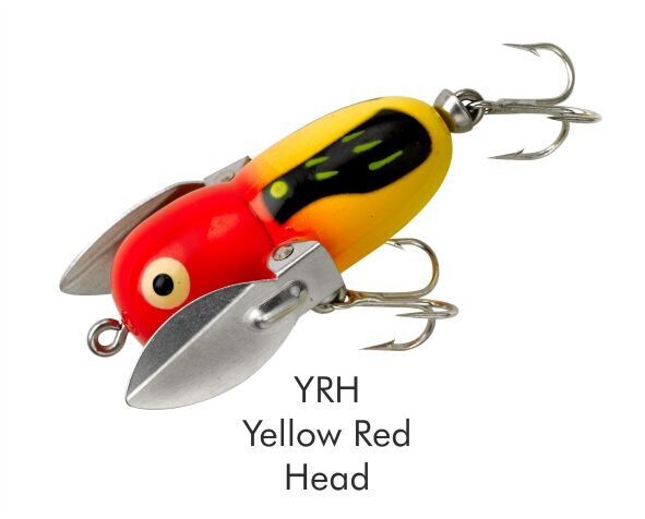 HEDDON Serie,  TINY CRAZY CRAWLER, Colore: YRH RED SHORE MINNOW
