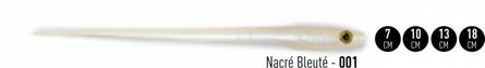 Delalande Artificiali Serie, LANCON ZX, Colore: 001 PEARL, Misure: 7cm