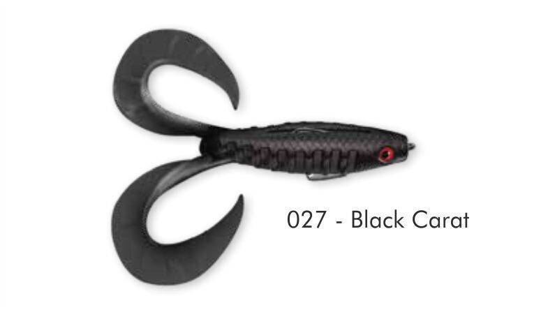 Delalande Artificiali Serie, NEO FROG, COLORE: 027 BLACK CARAT, MISURA - GRAMMI: 8CM - 3GR