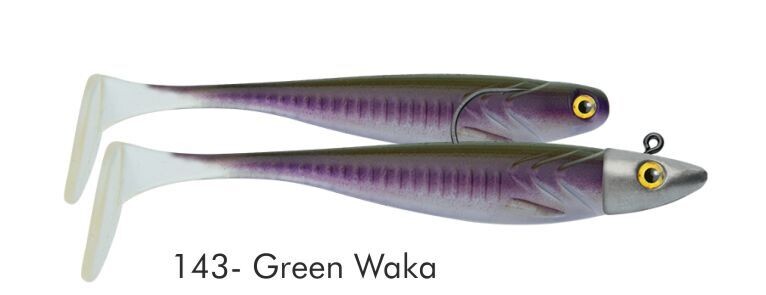 Delalande Artificiali Serie, ZAND FAT, COLORE: 143 GREEN WAKA, MISURE - GRAMMI: 10cm - 10gr