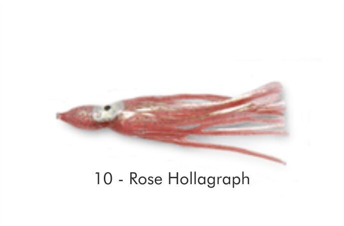 Delalande Artificiali Serie, OCTOPUS, Colore: 010 ROSE HOLLOGRAPH, Misura: 4cm