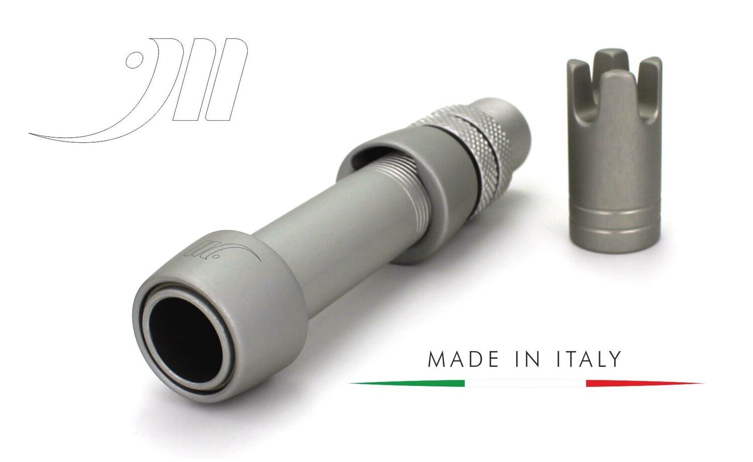 REEL SEAT &amp; GIMBAL KIT, Modello: Colore ARGENTO OPACO Diametro ID 18mm