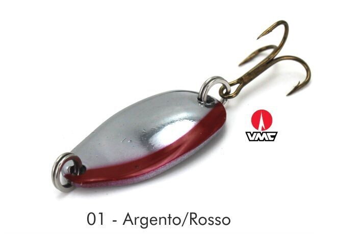ARTIFICIALI DAIKICHI Serie, HYRON, Modello: Peso 5gr	Colore 01 ARGENTO/ROSSO