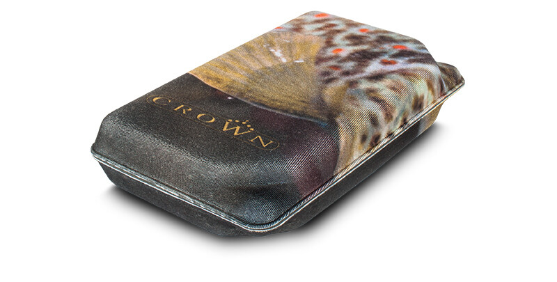 Fly Box Crown FOAM FLYBOX Series, Modello: FARIO Taglia SMALL  Dimensioni 12,5x8cm Peso 33g Slit 89+84