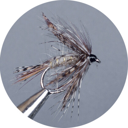 Crown Serie Barbless Dry Fly Cdc March Brown