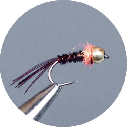 Crown Serie, Tungsten Barbless Nymph, Coral Thorax
