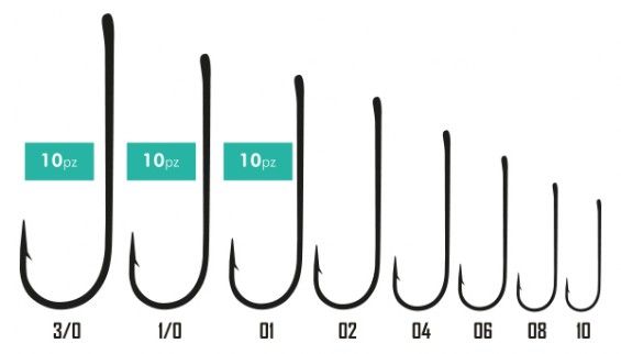 DAIKICHI SINGLE HOOKS Serie, 0493 BZ