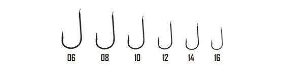 DAIKICHI SINGLE HOOKS Serie, 2441 BN​