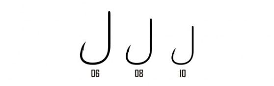 DAIKICHI SINGLE HOOKS Serie, 390 BN