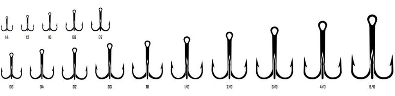 DAIKICHI ANCORETTE TREBLE HOOKS Serie, 49 BZ