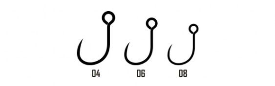 DAIKICHI SINGLE HOOKS Serie, 238S BN