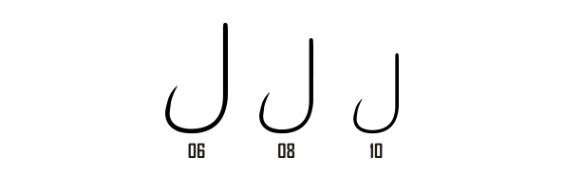 DAIKICHI SINGLE HOOKS Serie, 340S BN