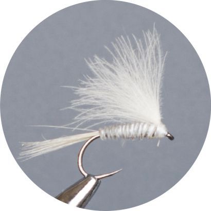 Crown Serie Barbless Dry Fly Cdc Fast Grey