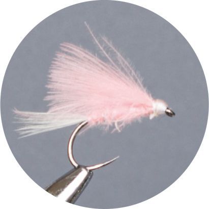 Crown Serie Barbless Dry Fly Cdc Fast Pink