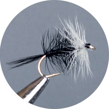 Crown Serie, Standard Dry Fly, Bivisible Black