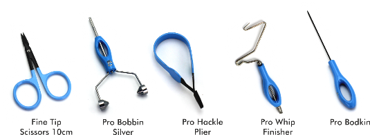 PRO FLY TYING CROWN Serie, TOOLS KIT 5