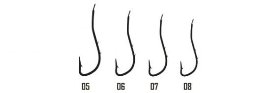DAIKICHI SINGLE HOOKS Serie, 2529 NI​