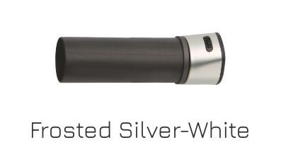 Fuji KDPS/ASH Hood Pipe Type Reel Seat, Modello: Misura 16 Colore  FROSTED SILVER / WHITE