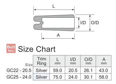 Fuji Gimbal Butt Cap GC Accessories
