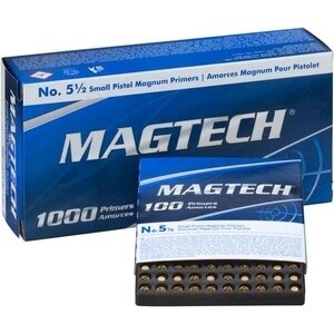 Magtech Small Pistol Magnum Primer 5 1/2 CBCPR-SPM - 1000ct