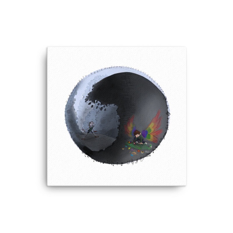Dyslexia Ying-Yang - Canvas