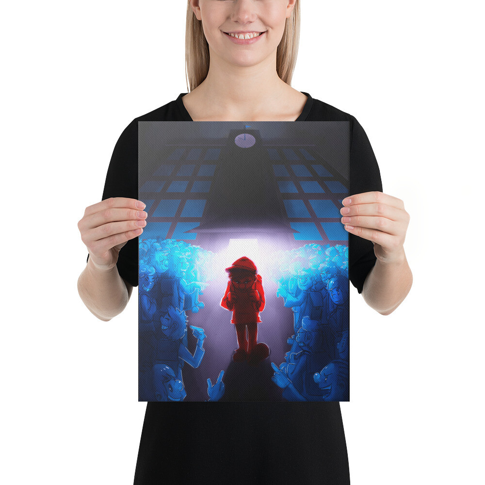 Canvas - Red pill vs Blue pill, Size: 12×16