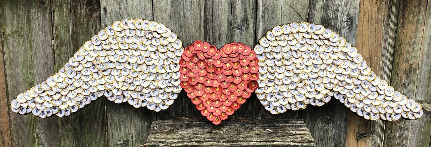Winged Red Heart