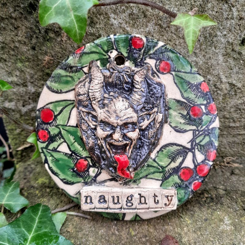 Krampus Ornaments at the Studio! 12/5