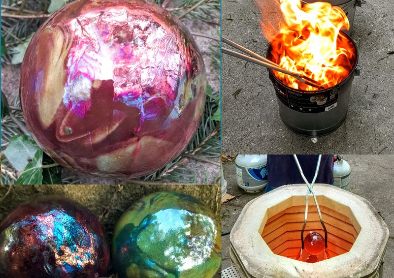 Raku Ornaments at the Studio! 11/28