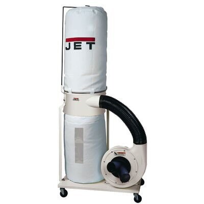 JT9-708657K Jet DC-1100VX-BK Dust Collector with 30 Micron Bag Filter Kit1.5HP115/230V