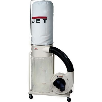 JT9-708658K Jet DC-1100VX-5M Dust Collector with 5 Micron Bag Filter Kit1.5HP115/230V