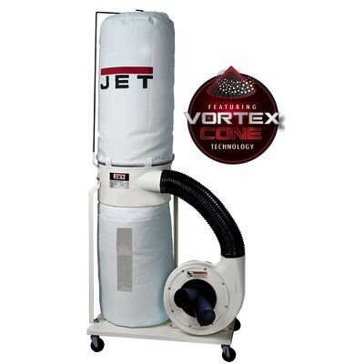 JT9-710703K Jet DC-1200VX-BK3 Dust Collector with 30 Micron Bag Filter Kit 2HP 230/460V