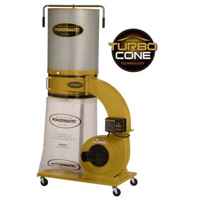 PM9-1791079K Powermatic PM1300TX-CK Dust Collector 1.75HP 1PH 115/230V 2-Micron Canister Kit