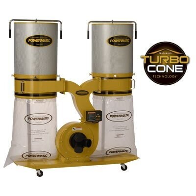 PM9-1792074K Powermatic PM1900TX-CK3 Dust Collector 3HP 3PH 230/460V 2-Micron Canister Kit