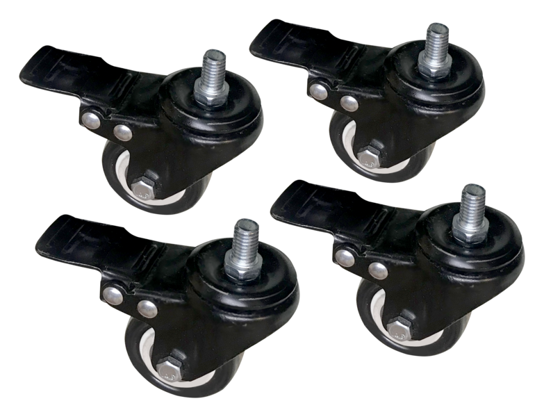 JT9-98-0129 2" Swivel Lock Casters 3/8 (4 piece set)