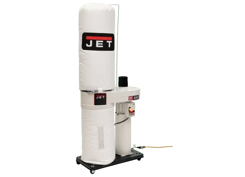 JT9-708642BK Jet DC-650 Dust Collector with 30 Micron Filter Bags1HP115/230V