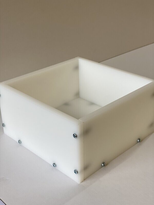 12x12cm HDPE Reusable Epoxy Resin Deep Square Mould/Mold