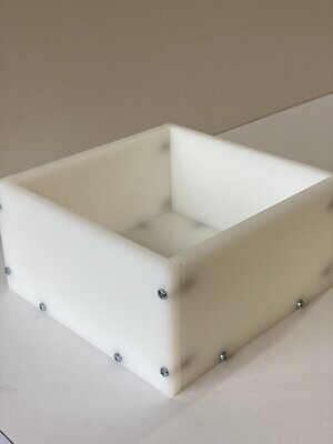 12x12cm HDPE Reusable Epoxy Resin Deep Square Mould/Mold