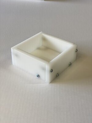 10cmx10cm HDPE Reusable Epoxy Resin Mini Tester Project Mould 10cmx10cm HDPE Reusable Epoxy Resin Mini Tester Project Mould