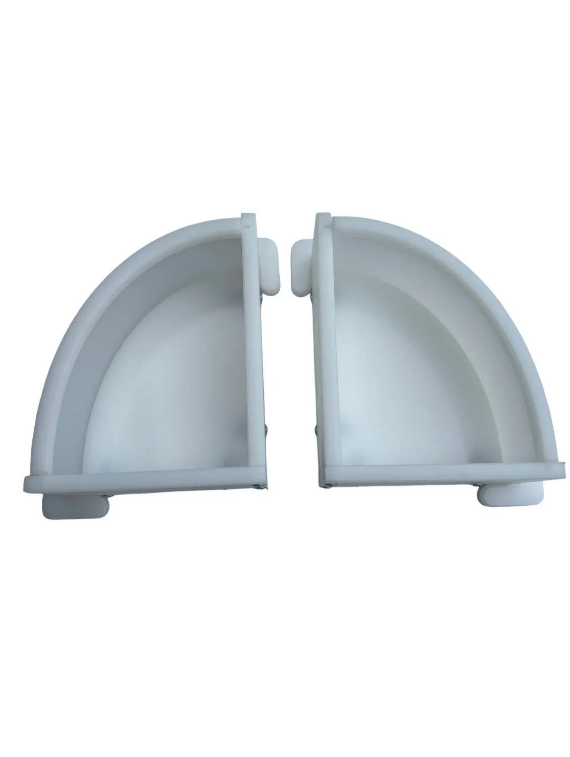 18cmx14cm Curved Edge HDPE Reusable Epoxy Resin Book End Moulds